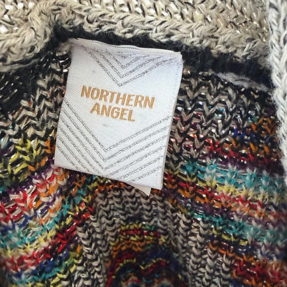 Northern‎ Angel Cardigan Women L Multicolor Southwestern Aztec Longline